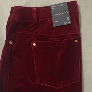 Red Velvet Curvy Skinny Leggings